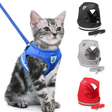 Load image into Gallery viewer, Breathable Cat Harness And Leash Escape Proof Pet Clothes
