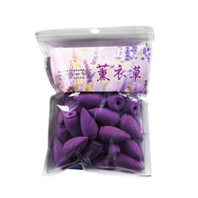 Load image into Gallery viewer, 45Pcs/bag Backflow Natural Sandalwood Colored Smoke Incense Cones
