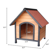 Load image into Gallery viewer, Dog House Pet Outdoor Bed Wood Shelter
