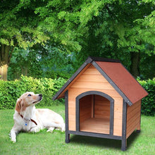 Load image into Gallery viewer, Dog House Pet Outdoor Bed Wood Shelter
