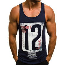 Load image into Gallery viewer, Tank Tops Letter Printed Men Sleeveless Tanktops For Fitness
