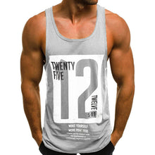 Load image into Gallery viewer, Tank Tops Letter Printed Men Sleeveless Tanktops For Fitness
