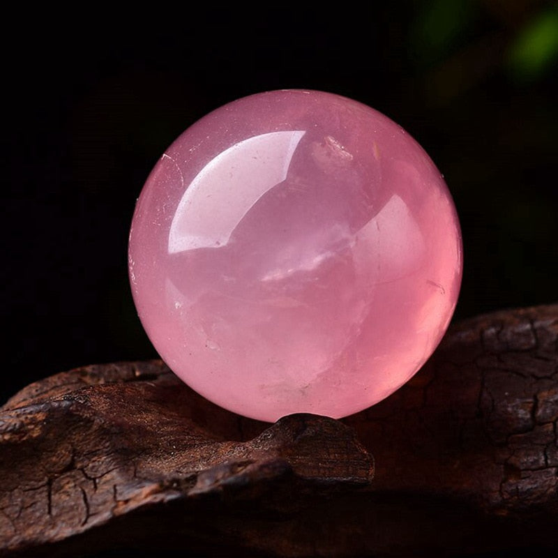 70mm Large Natural Pink Rose Quartz Sphere