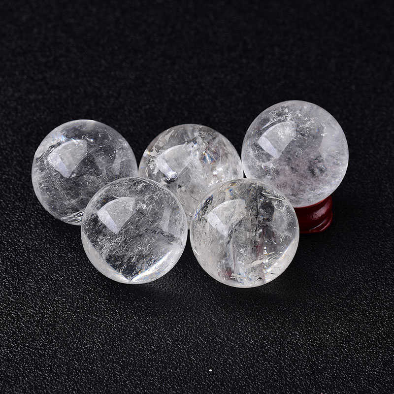 50mm Natural White Clear Quartz Sphere