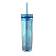 Load image into Gallery viewer, 473ml Double Layer Plastic Water Cup Transparent Straw Cup
