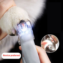 Load image into Gallery viewer, Professional Pet LED Light Scissors Pet Dog Cat Nail Toe Claw Clippers
