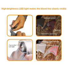 Load image into Gallery viewer, Professional Pet LED Light Scissors Pet Dog Cat Nail Toe Claw Clippers
