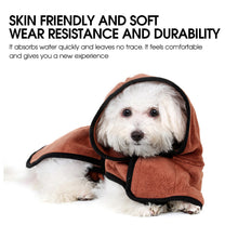 Load image into Gallery viewer, Pet Dog Bathrobe Microfiber Super Absorbent Dog Cat Bath Towel Quick-Drying Microfiber
