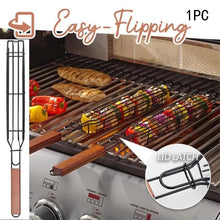 Load image into Gallery viewer, Stainless Steel Barbecue Outdoor Household BBQ Grill Net Sausage Basket
