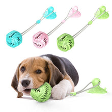 Load image into Gallery viewer, Dog Chew Ball Bite Resistant Molar Toys Leaking Food Toy TPR Suction Cup
