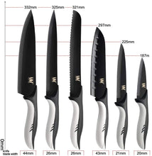 Load image into Gallery viewer, Professional Kitchen Knife Set with Covers Japanese
