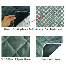 Load image into Gallery viewer, Dog Cat Electric Heat Pad Temperature Adjustable Pet Bed Blanket
