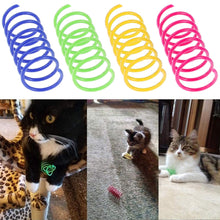 Load image into Gallery viewer, 30 Pieces Kitten Toy Plastic Coil Spiral Toy
