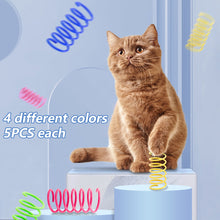 Load image into Gallery viewer, 30 Pieces Kitten Toy Plastic Coil Spiral Toy
