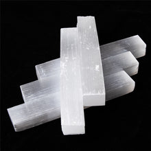 Load image into Gallery viewer, 90-110mm Natural Monocrystal Selenite Crystal Point Stick Wand
