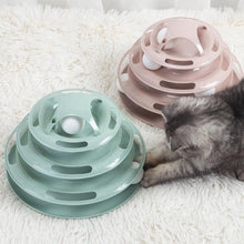 Load image into Gallery viewer, 3/4 Levels Cat Toy Intelligence Training Amusement Plate Kitten Tower
