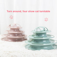 Load image into Gallery viewer, 3/4 Levels Cat Toy Intelligence Training Amusement Plate Kitten Tower
