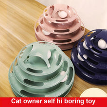 Load image into Gallery viewer, 3/4 Levels Cat Toy Intelligence Training Amusement Plate Kitten Tower
