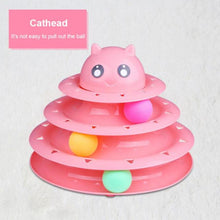 Load image into Gallery viewer, 3/4 Levels Cat Toy Intelligence Training Amusement Plate Kitten Tower
