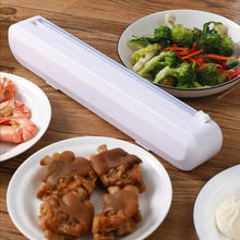 Load image into Gallery viewer, Kitchen Plastic Foil Cling Film Wrap Storage Dispenser Sharp Cutter Storage Tool
