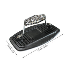 Load image into Gallery viewer, Kitchen BBQ Cast Iron Steak Burger Press Pre-Seasoned Grilling Accessory Stainless Steel
