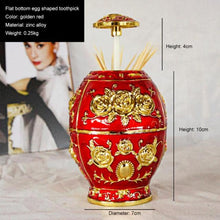 Load image into Gallery viewer, Metal Vintage Toothpick Container Automatic Toothpick Holder Dispenser
