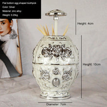 Load image into Gallery viewer, Metal Vintage Toothpick Container Automatic Toothpick Holder Dispenser
