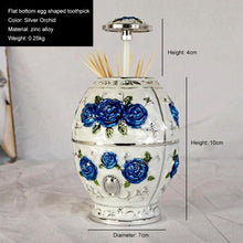 Load image into Gallery viewer, Metal Vintage Toothpick Container Automatic Toothpick Holder Dispenser
