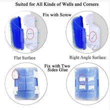 Load image into Gallery viewer, Pet Product For Cat Wall Brush Corner Cat Massage Self Groomer
