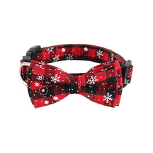 Load image into Gallery viewer, 1pc Cloth Pet Dog Christmas Bow Tie Collar Adjustable Bow Tie Necktie Collar
