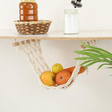 Load image into Gallery viewer, Hand-Woven Macrame Fruit Hammock Cotton Rope Net Under Cabinet
