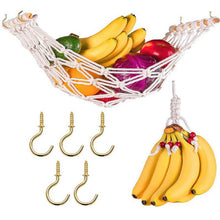 Load image into Gallery viewer, Hand-Woven Macrame Fruit Hammock Cotton Rope Net Under Cabinet
