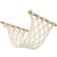 Load image into Gallery viewer, Hand-Woven Macrame Fruit Hammock Cotton Rope Net Under Cabinet
