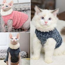 Load image into Gallery viewer, Hairless Cat Pet Clothes Soft Eco-friendly Wool Sweater Close-fitting Thick Winter
