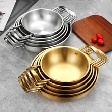 Load image into Gallery viewer, Stainless Steel Seafood Pot Golden Thickened Single Small Hot Pot
