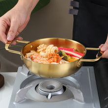 Load image into Gallery viewer, Stainless Steel Seafood Pot Golden Thickened Single Small Hot Pot
