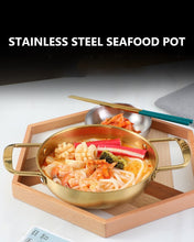 Load image into Gallery viewer, Stainless Steel Seafood Pot Golden Thickened Single Small Hot Pot
