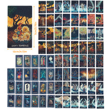 Load image into Gallery viewer, 78pcs Prism Tarots Copper Paperboard Tarot Cards with Exquisite Printed Telling Divination
