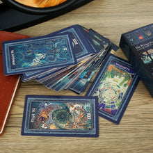 Load image into Gallery viewer, 78pcs Prism Tarots Copper Paperboard Tarot Cards with Exquisite Printed Telling Divination
