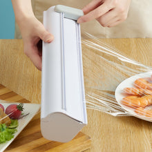 Load image into Gallery viewer, Food Wrap Cutter Cling Foil Film Wrap Storage Dispenser Cutter Durable Storage Organizer
