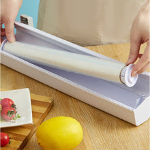 Load image into Gallery viewer, Food Wrap Cutter Cling Foil Film Wrap Storage Dispenser Cutter Durable Storage Organizer
