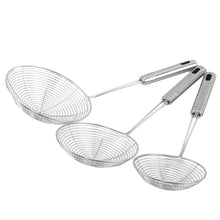 Load image into Gallery viewer, Oval Skimmer Stainless Steel Filter Oil Pot Food Cookware Colander
