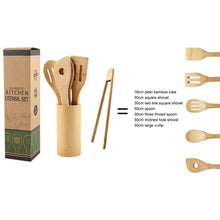 Load image into Gallery viewer, 8pcs/set Wooden Bamboo Cooking Utensils Set Kitchen Utensil Set
