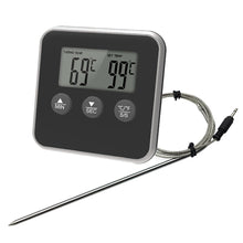 Load image into Gallery viewer, Electronic Digital LCD Food Thermometer Probe BBQ Meat Water Oil Cooking Temperature
