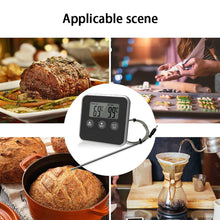 Load image into Gallery viewer, Electronic Digital LCD Food Thermometer Probe BBQ Meat Water Oil Cooking Temperature
