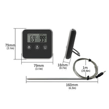 Load image into Gallery viewer, Electronic Digital LCD Food Thermometer Probe BBQ Meat Water Oil Cooking Temperature
