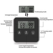 Load image into Gallery viewer, Electronic Digital LCD Food Thermometer Probe BBQ Meat Water Oil Cooking Temperature
