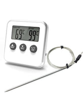 Load image into Gallery viewer, Electronic Digital LCD Food Thermometer Probe BBQ Meat Water Oil Cooking Temperature
