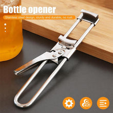 Load image into Gallery viewer, Adjustable Jar Opener Stainless Steel Manual Bottle Lid Opener For Weak Hands Easy Grip
