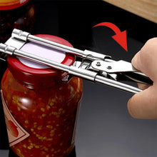 Load image into Gallery viewer, Adjustable Jar Opener Stainless Steel Manual Bottle Lid Opener For Weak Hands Easy Grip
